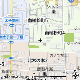 大阪府八尾市南植松町5丁目180周辺の地図