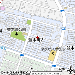 岡山県岡山市南区並木町周辺の地図