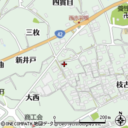 愛知県田原市赤羽根町西8周辺の地図
