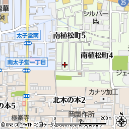 大阪府八尾市南植松町5丁目240周辺の地図