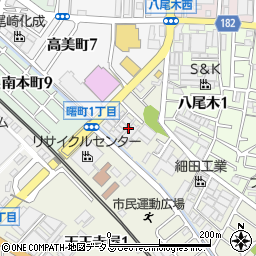 〒581-0026 大阪府八尾市曙町の地図