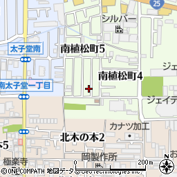 大阪府八尾市南植松町5丁目177周辺の地図
