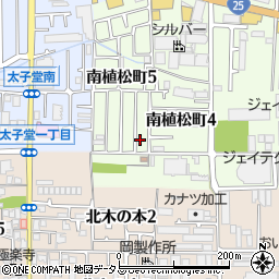 大阪府八尾市南植松町5丁目140周辺の地図