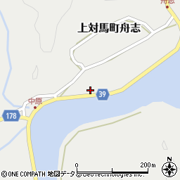 長崎県対馬市上対馬町舟志483周辺の地図