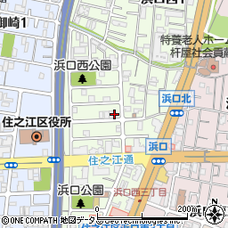 大阪府大阪市住之江区浜口西周辺の地図