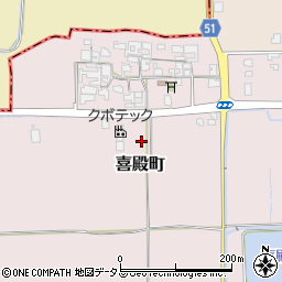 〒632-0095 奈良県天理市喜殿町の地図
