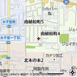 大阪府八尾市南植松町5丁目141周辺の地図