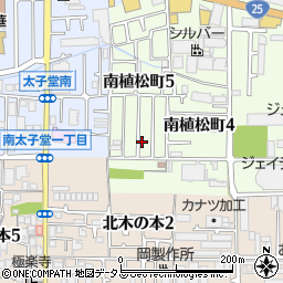 大阪府八尾市南植松町5丁目189周辺の地図