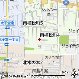 大阪府八尾市南植松町5丁目135周辺の地図