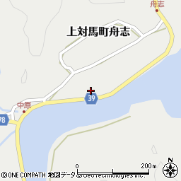 長崎県対馬市上対馬町舟志496周辺の地図