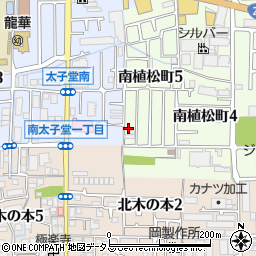 大阪府八尾市南植松町5丁目272周辺の地図