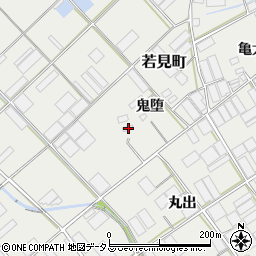 愛知県田原市若見町丸出38周辺の地図