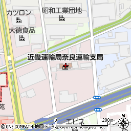 奈良運輸支局周辺の地図