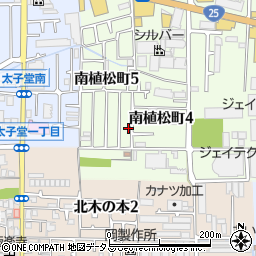 大阪府八尾市南植松町5丁目134周辺の地図