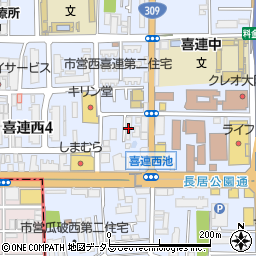Ｊ＆Ｆハウス大阪周辺の地図