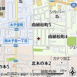 大阪府八尾市南植松町5丁目245周辺の地図