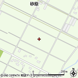 愛知県田原市西山町周辺の地図