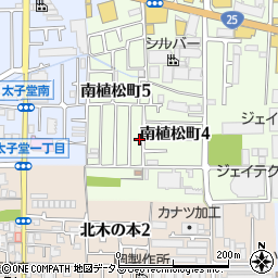 大阪府八尾市南植松町5丁目133周辺の地図