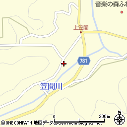 奈良県宇陀市室生上笠間2983周辺の地図