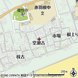 愛知県田原市赤羽根町堂瀬古周辺の地図
