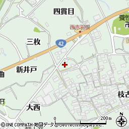 愛知県田原市赤羽根町四貫目134周辺の地図