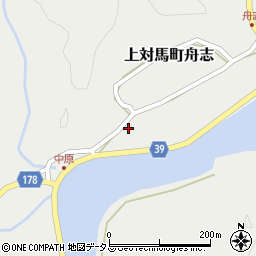 長崎県対馬市上対馬町舟志465周辺の地図