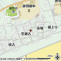 愛知県田原市赤羽根町堂瀬古6周辺の地図