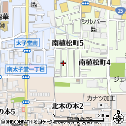 大阪府八尾市南植松町5丁目247周辺の地図