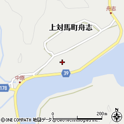 長崎県対馬市上対馬町舟志458周辺の地図