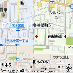 大阪府八尾市南植松町5丁目266周辺の地図