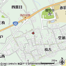 愛知県田原市赤羽根町西1周辺の地図