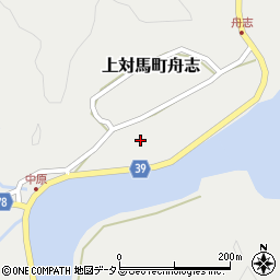 長崎県対馬市上対馬町舟志455周辺の地図