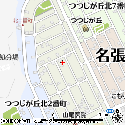 三重県名張市つつじが丘北４番町周辺の地図