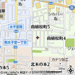 大阪府八尾市南植松町5丁目248周辺の地図