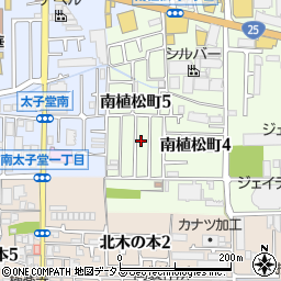 大阪府八尾市南植松町5丁目199周辺の地図