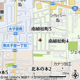 大阪府八尾市南植松町5丁目221周辺の地図