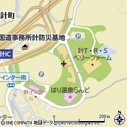 奈良針テラス食堂周辺の地図