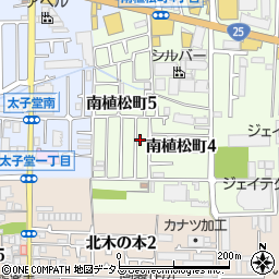 大阪府八尾市南植松町5丁目148周辺の地図