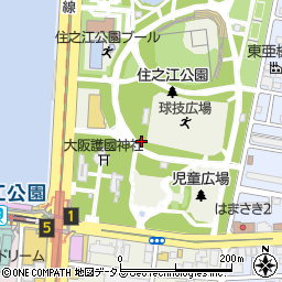 住之江公園トイレ５周辺の地図