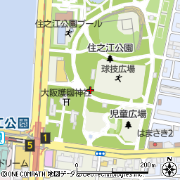 住之江公園トイレ５周辺の地図