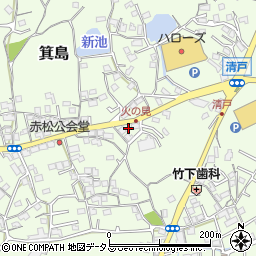岡山県岡山市南区箕島1211-4周辺の地図