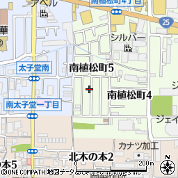 大阪府八尾市南植松町5丁目219周辺の地図