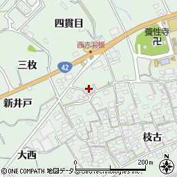 愛知県田原市赤羽根町四貫目128-8周辺の地図