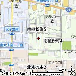 大阪府八尾市南植松町5丁目202周辺の地図