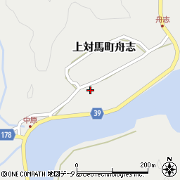 長崎県対馬市上対馬町舟志457周辺の地図