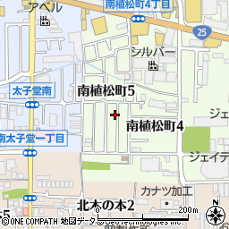 大阪府八尾市南植松町5丁目163周辺の地図