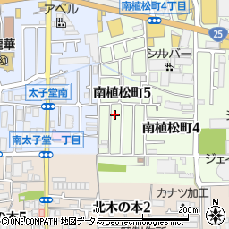 大阪府八尾市南植松町5丁目252周辺の地図