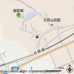 岡山県小田郡矢掛町本堀1446周辺の地図