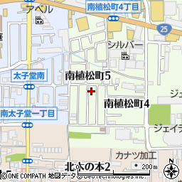 大阪府八尾市南植松町5丁目206周辺の地図