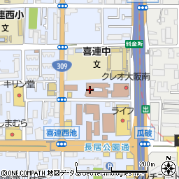 大阪市立介護老人保健施設 おとしよりすこやかセンター南部館周辺の地図
